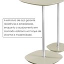 Ver imagem 4 de Conjunto Mesa Lateral Florença Alta e Baixa - Lf 049