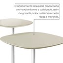 Ver imagem 5 de Conjunto Mesa Lateral Florença Alta e Baixa - Lf 049