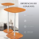 Ver imagem 7 de Conjunto Mesa Lateral Florença Alta e Baixa - Lf 049