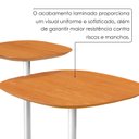Ver imagem 5 de Conjunto Mesa Lateral Florença Alta e Baixa - Lf 049