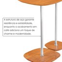 Ver imagem 4 de Conjunto Mesa Lateral Florença Alta e Baixa - Lf 049
