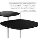 Ver imagem 5 de Conjunto Mesa Lateral Florença Alta e Baixa - Lf 049