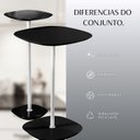 Ver imagem 7 de Conjunto Mesa Lateral Florença Alta e Baixa - Lf 049