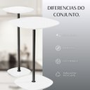 Ver imagem 7 de Conjunto Mesa Lateral Florença Alta e Baixa - Lf 049