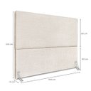 Ver imagem 2 de Cabeceira Cama Box Casal Queen 160 Cm Estofada Revestida em Linho Exclusivo