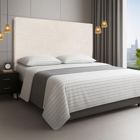 Cabeceira Cama Box Casal Queen 160 Cm Estofada Revestida em Linho Exclusivo