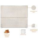 Ver imagem 3 de Cabeceira Cama Box Casal Queen 160 Cm Estofada Revestida em Linho Exclusivo