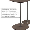 Ver imagem 4 de Conjunto Mesa Lateral Florença Alta e Baixa - Lf 049