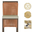 Ver imagem 3 de 7 Banqueta em Alumínio Roma Marrom Corda Náutica Tecido 7