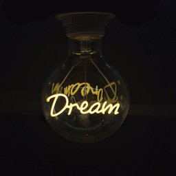 Lâmpada LED Vintage Mensagem 4W Dream Branco Quente Casa Comercio - 2