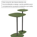 Ver imagem 6 de Conjunto Mesa Lateral Florença Alta e Baixa - Lf 049