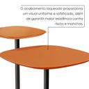Ver imagem 5 de Conjunto Mesa Lateral Florença Alta e Baixa - Lf 049