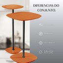 Ver imagem 7 de Conjunto Mesa Lateral Florença Alta e Baixa - Lf 049
