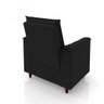 Poltrona de Amamentação Quarto Infantil com Puff Kate Pés Palito Suede Preto - New Belle Poltrona Co - 8