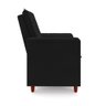 Poltrona de Amamentação Quarto Infantil com Puff Kate Pés Palito Suede Preto - New Belle Poltrona Co - 7