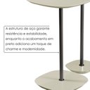 Ver imagem 4 de Conjunto Mesa Lateral Florença Alta e Baixa - Lf 049