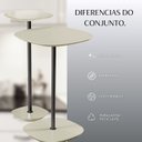 Ver imagem 7 de Conjunto Mesa Lateral Florença Alta e Baixa - Lf 049