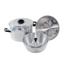 Ver imagem 1 de Kit Panela a Vapor Banho Maria 4x1 Legumes Pudins 22cm 5,3l