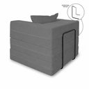 Ver imagem 7 de Poltrona Cama Modular Mold Boucle Grafite Reclinável Espuma D28 Cinza Loja Sheep