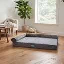 Ver imagem 2 de Cama Pet Ortopedica Cão Grande Espuma Casca de Ovo com Travesseiro Capa Removivel
