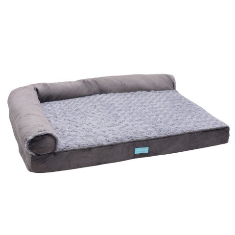 Cama Pet Ortopedica Cão Grande Espuma Casca de Ovo com Travesseiro Capa Removivel
