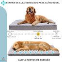 Ver imagem 6 de Cama Pet Ortopedica Cão Grande Espuma Casca de Ovo com Travesseiro Capa Removivel