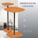 Ver imagem 7 de Conjunto Mesa Lateral Florença Alta e Baixa - Lf 049