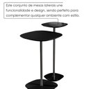 Ver imagem 6 de Conjunto Mesa Lateral Florença Alta e Baixa - Lf 049