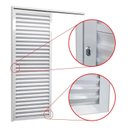 Ver imagem 2 de Porta de Correr Suspensa 210x70cm Veneziana Esq L.25 Brimak Abertura Esquerda Branco