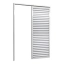 Ver imagem 3 de Porta de Correr Suspensa 210x70cm Veneziana Esq L.25 Brimak Abertura Esquerda Branco