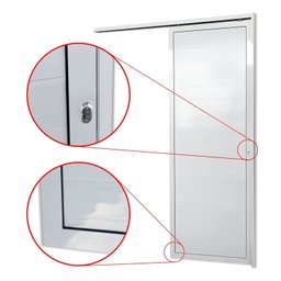 Porta de Correr Suspensa 210x70cm Lambril Dir L.25 Brimak - 2