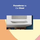 Ver imagem 3 de Armário De Cozinha De Aço Aéreo Telasul Topázio Branco