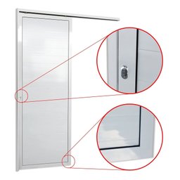Porta de Correr Suspensa 210x70cm Lambril Esq L.25 Brimak - 2