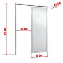 Ver imagem 6 de Porta de Correr Suspensa 210x70cm Lambril Esq L.25 Brimak