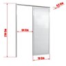 Porta de Correr Suspensa 210x70cm Lambril Esq L.25 Brimak - 6