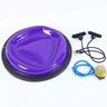 Meia Bola Bosu com Elastico Alongamento Musculaçao Pilates Yoga Academia Reabilitaçao Fisioterapia G - 9