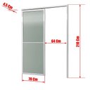 Ver imagem 6 de Porta de Correr Suspensa 210x70cm Vidro Dir L.25 Brimak Abertura Direita