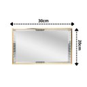 Ver imagem 4 de Bandeja de Metal com Espelho Dourada 20cm X 30cm X 4cm - Lyor