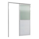 Ver imagem 3 de Porta de Correr Suspensa 210x70cm Meia Lambril Meia Vidro Esq L.25 Brimak Abertura Esquerda