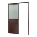 Ver imagem 3 de Porta de Correr Suspensa 210x70cm Meia Veneziana Meia Vidro Dir L.25 Brimak Abertura Direita