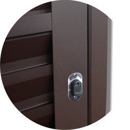 Porta de Correr Suspensa 210x70cm Veneziana Esq L.25 Brimak - 4