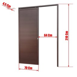 Porta de Correr Suspensa 210x70cm Lambril Dir L.25 Brimak - 6