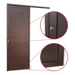 Porta de Correr Suspensa 210x70cm Lambril Esq L.25 Brimak - 3