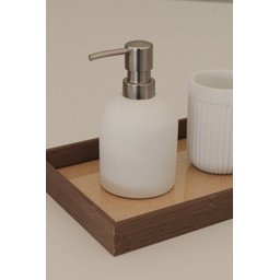 Bandeja Glass com Rattan - G - 2