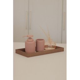 Bandeja Glass com Rattan - G - 1