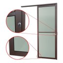 Ver imagem 3 de Porta de Correr Suspensa 210x70cm Vidrao Dir L.25 Brimak Abertura Direita Cinza/Corten