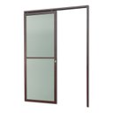 Ver imagem 2 de Porta de Correr Suspensa 210x70cm Vidrao Dir L.25 Brimak Abertura Direita Cinza/Corten