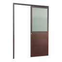 Ver imagem 2 de Porta de Correr Suspensa 210x70cm Meia Lambril Meia Vidro Esq L.25 Brimak Abertura Esquerda