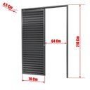 Ver imagem 6 de Porta de Correr Suspensa 210x70cm Veneziana Dir L.25 Brimak Abertura Direita