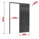 Ver imagem 6 de Porta de Correr Suspensa 210x70cm Veneziana Esq L.25 Brimak